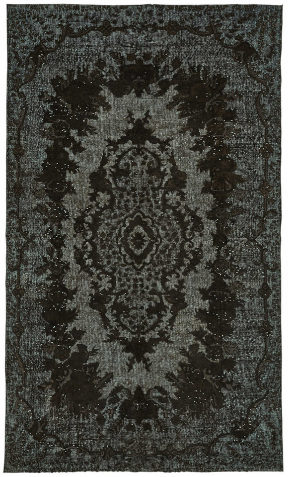 6x9 Black Over-dyed Rug - 49328