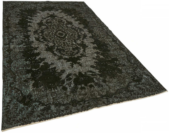 6x9 Black Over-dyed Rug - 49328