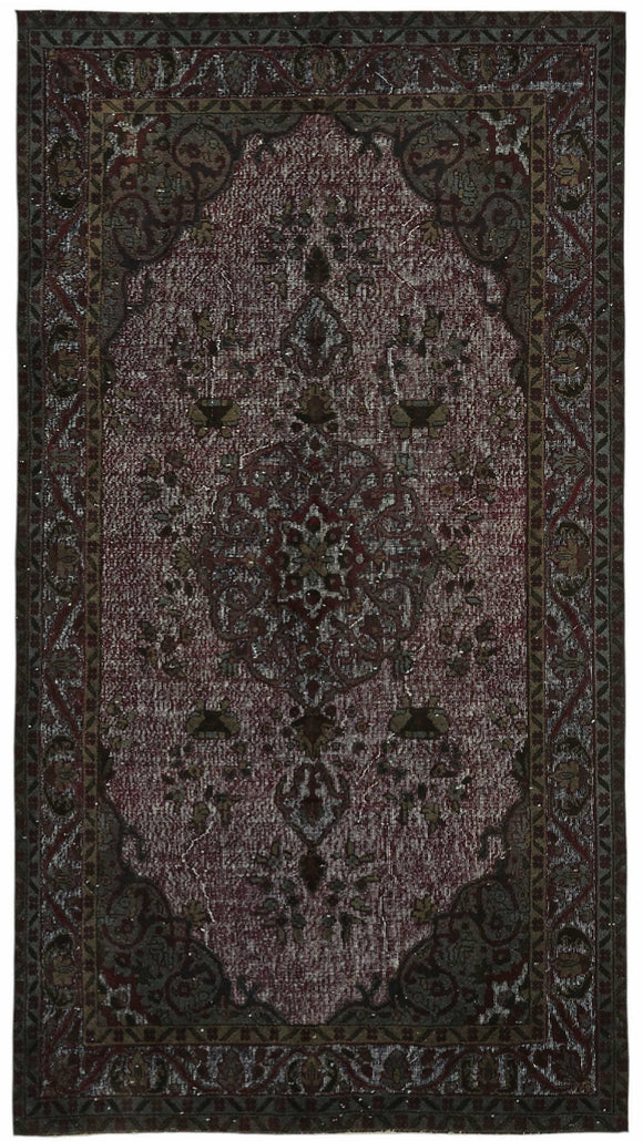 5x10 Black Over-dyed Rug - 49332