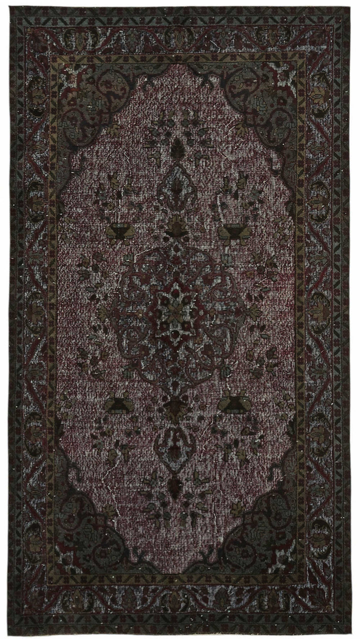 5x10 Black Over-dyed Rug - 49332