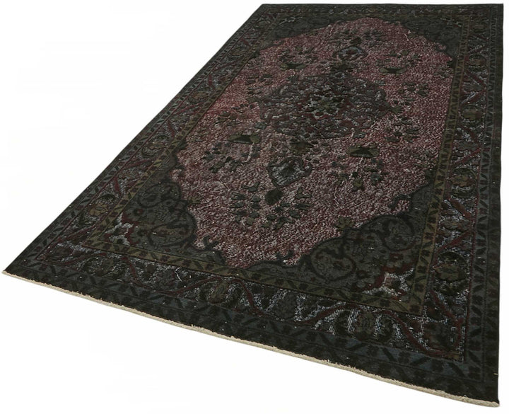 5x10 Black Over-dyed Rug - 49332