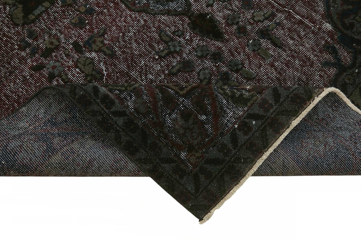5x10 Black Over-dyed Rug - 49332