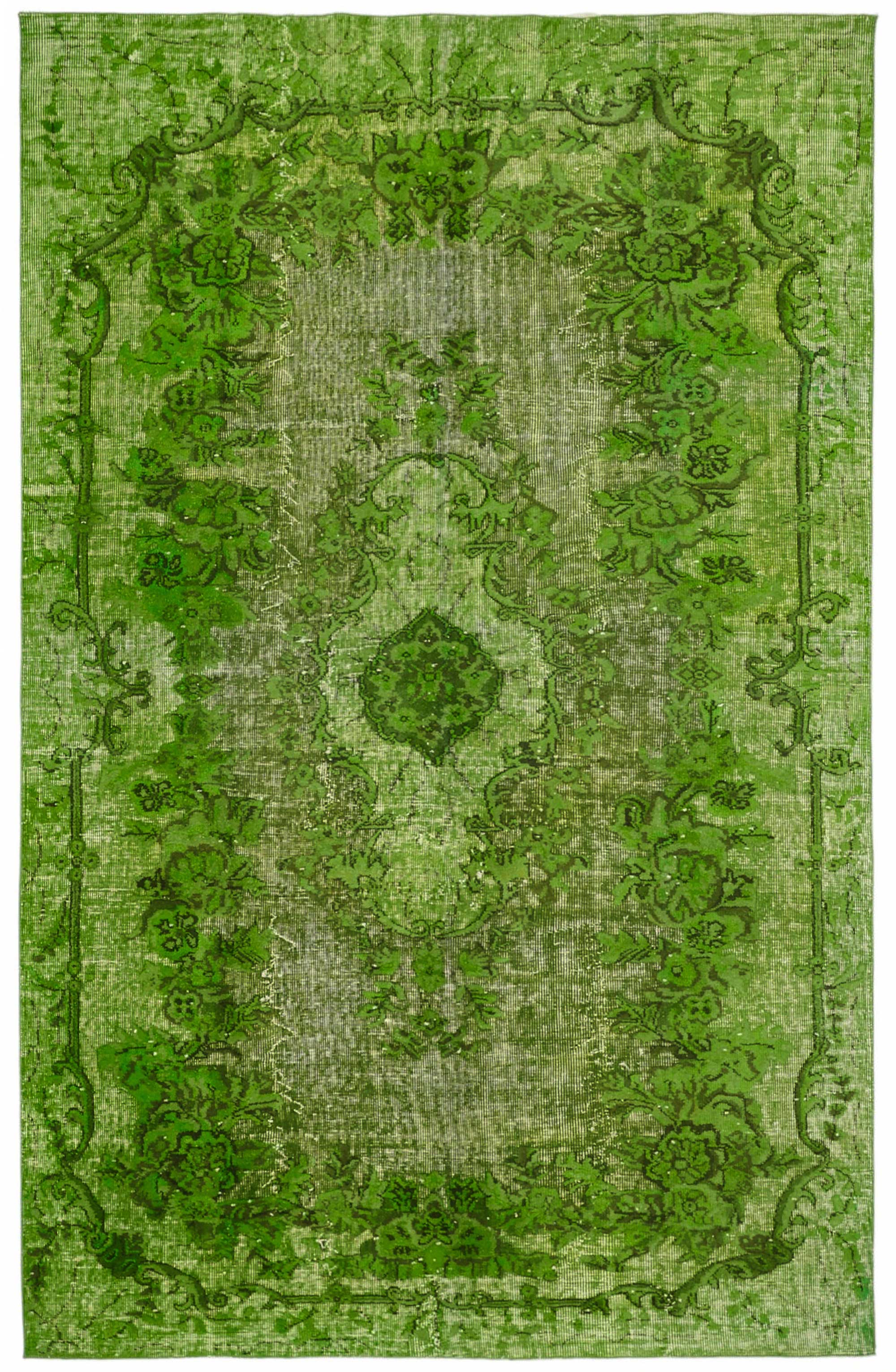 6x9 Green Over-dyed Rug - 49333