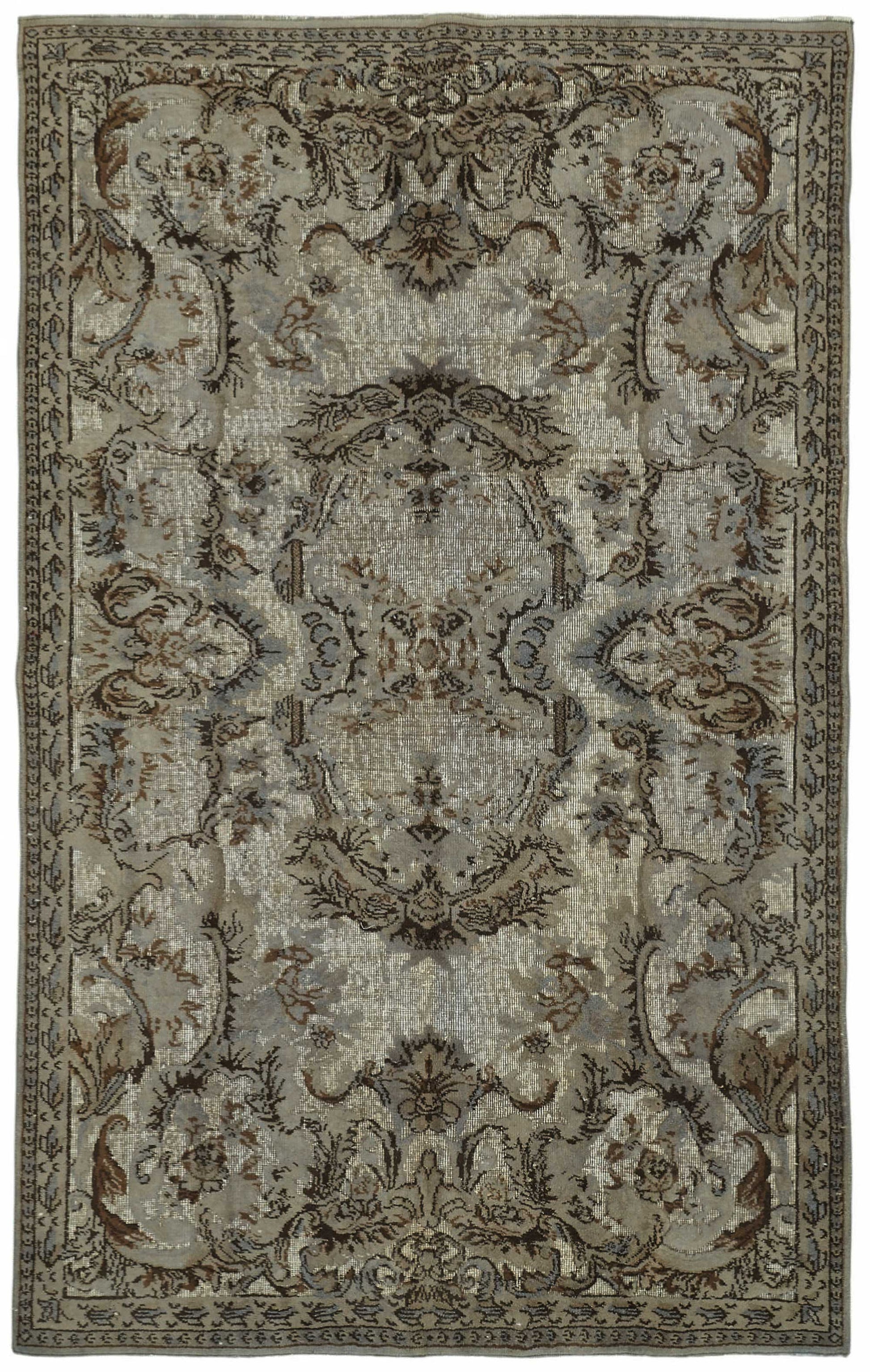 5x9 Grey Over-dyed Rug - 49336
