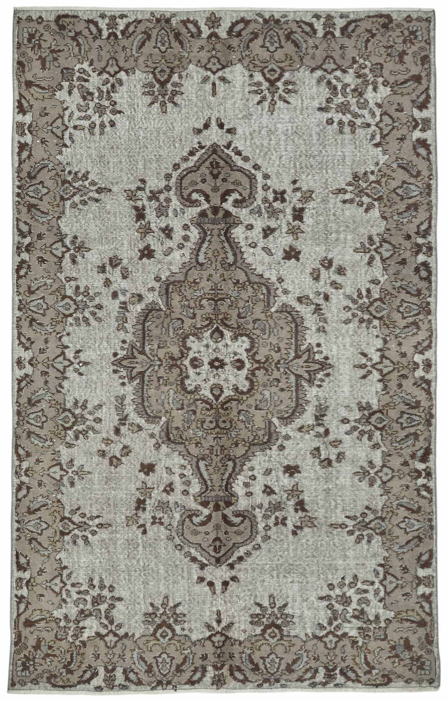5x9 Grey Over-dyed Rug - 49337