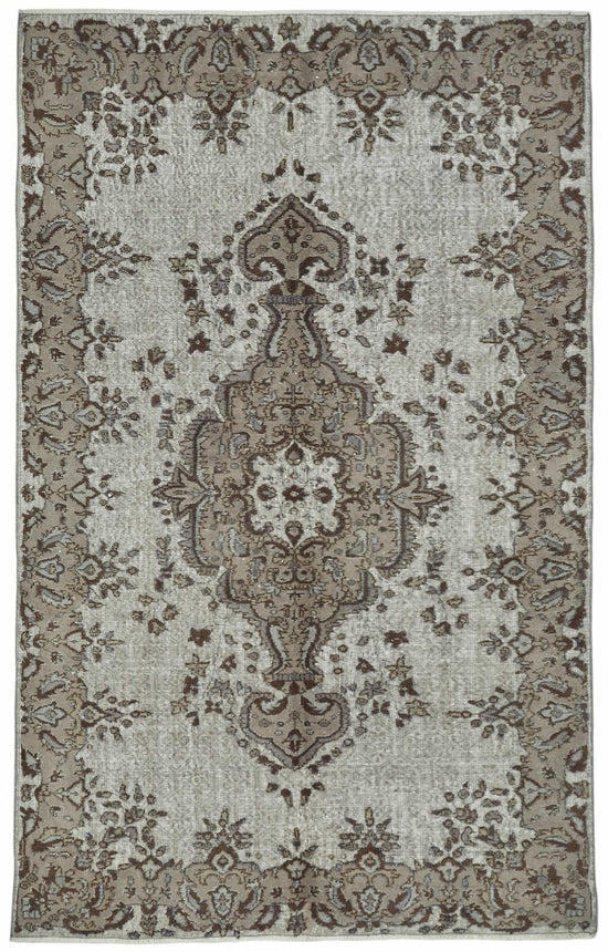 5x9 Grey Over-dyed Rug - 49337