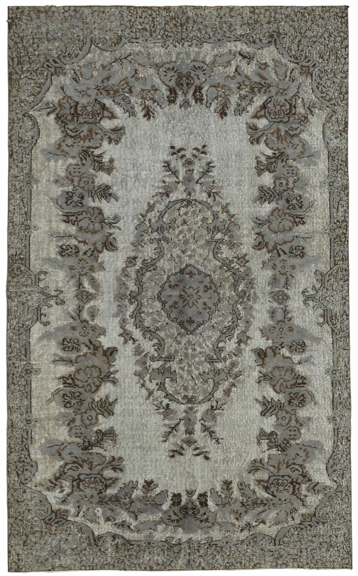 5x9 Grey Over-dyed Rug - 49340