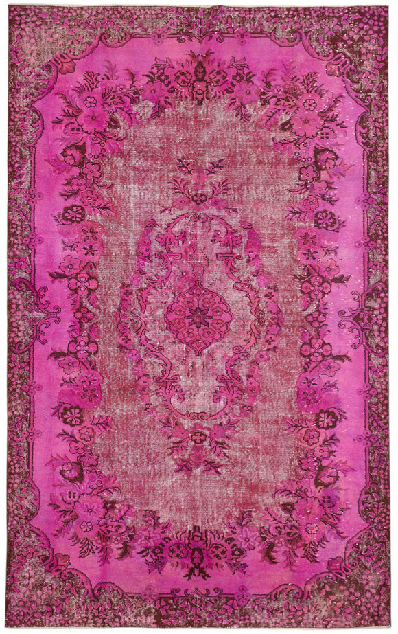 6x10 Pink Over-dyed Rug - 49342