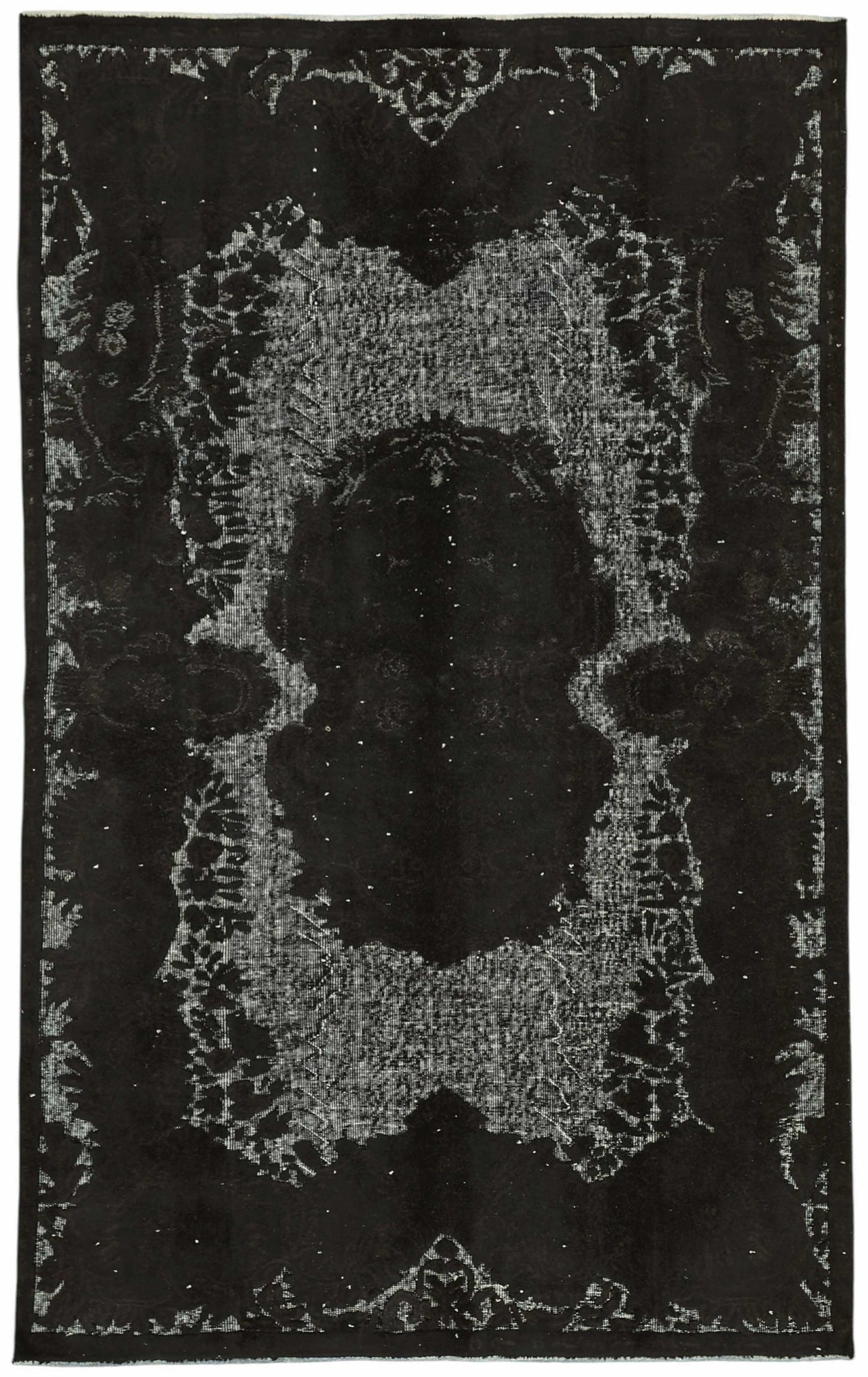 5x9 Black Over-dyed Rug - 49345