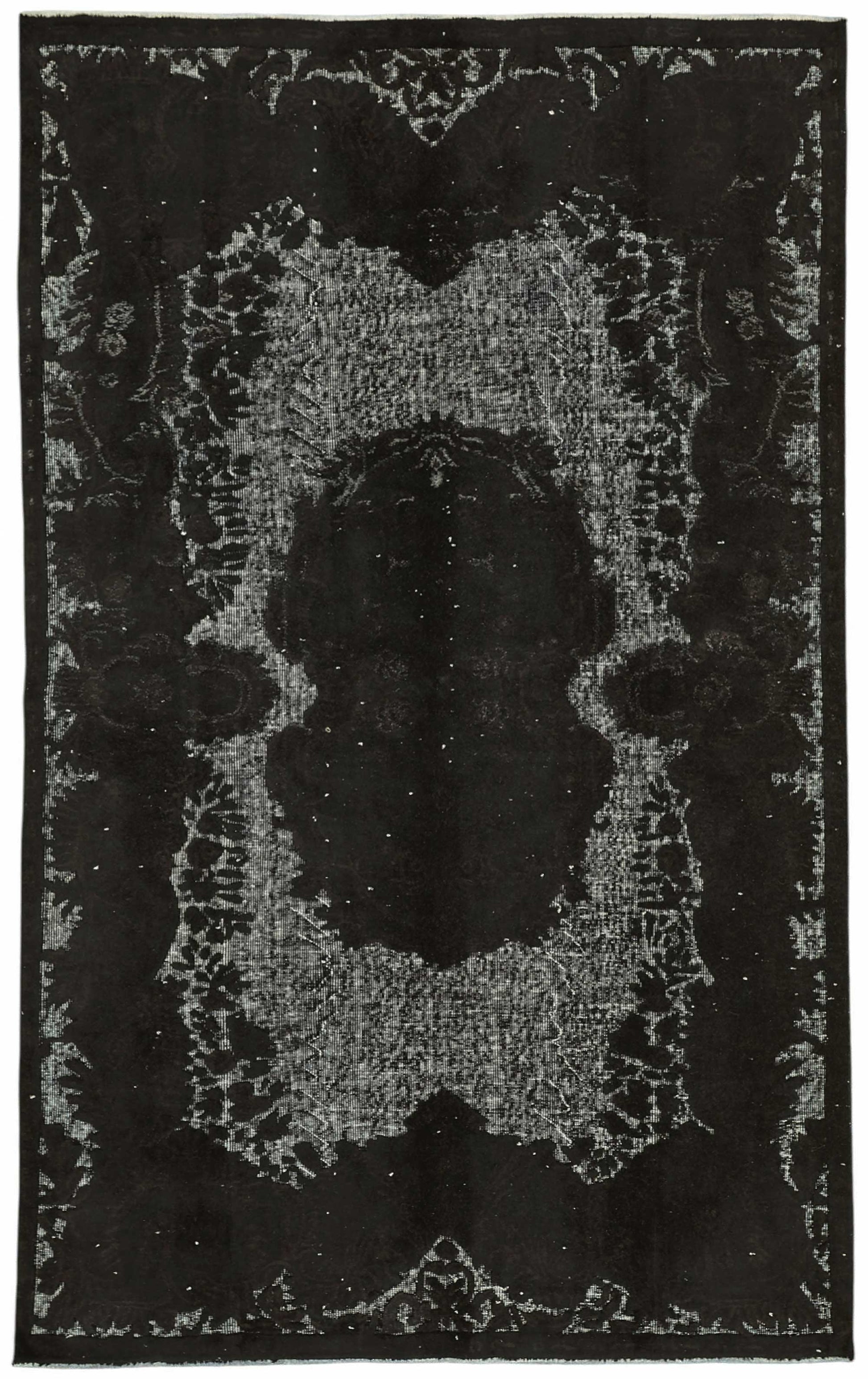 5x9 Black Over-dyed Rug - 49345