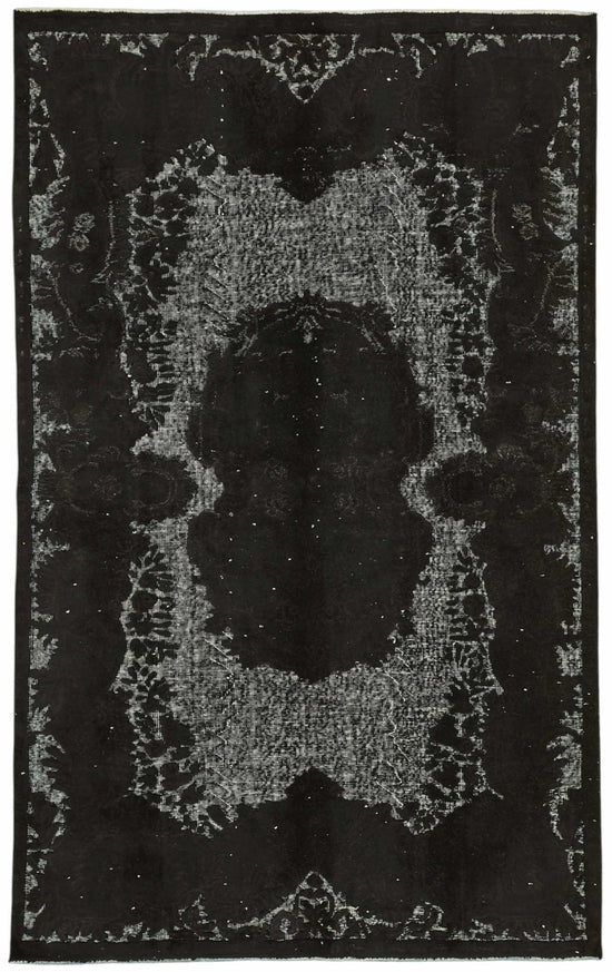5x9 Black Over-dyed Rug - 49345