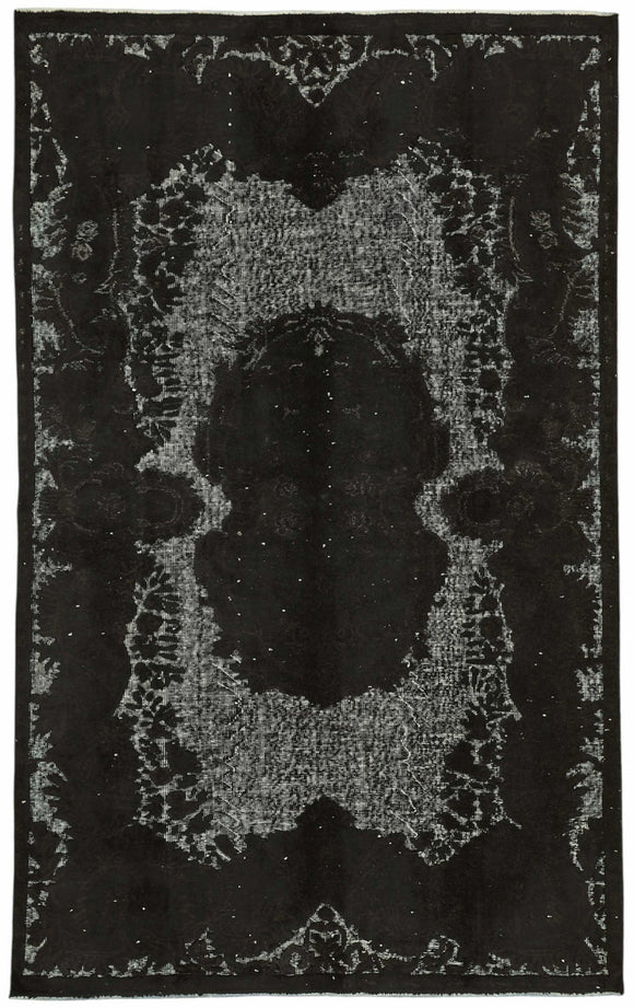 5x9 Black Over-dyed Rug - 49345