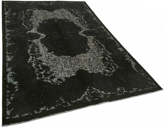 5x9 Black Over-dyed Rug - 49345