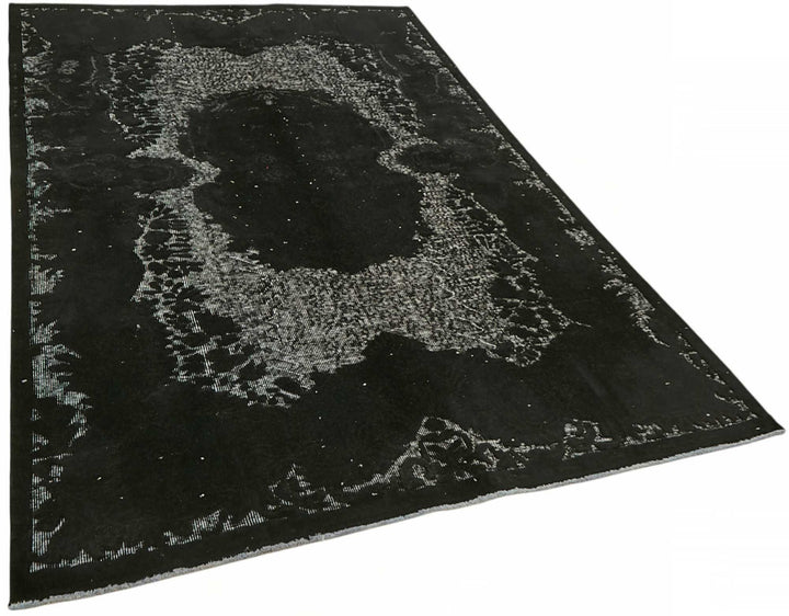 5x9 Black Over-dyed Rug - 49345