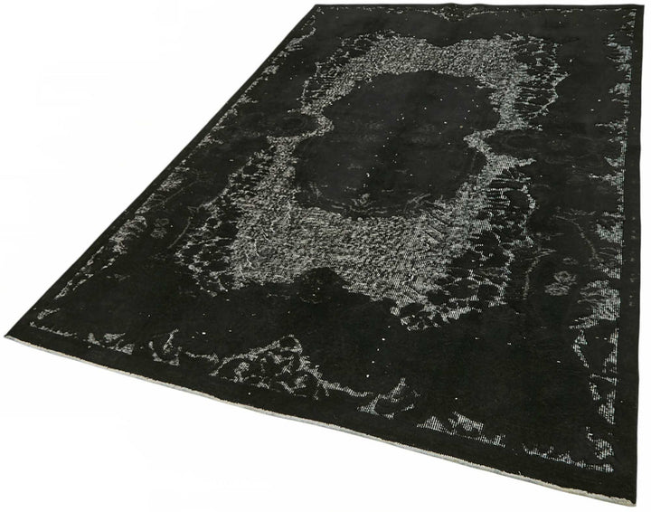 5x9 Black Over-dyed Rug - 49345