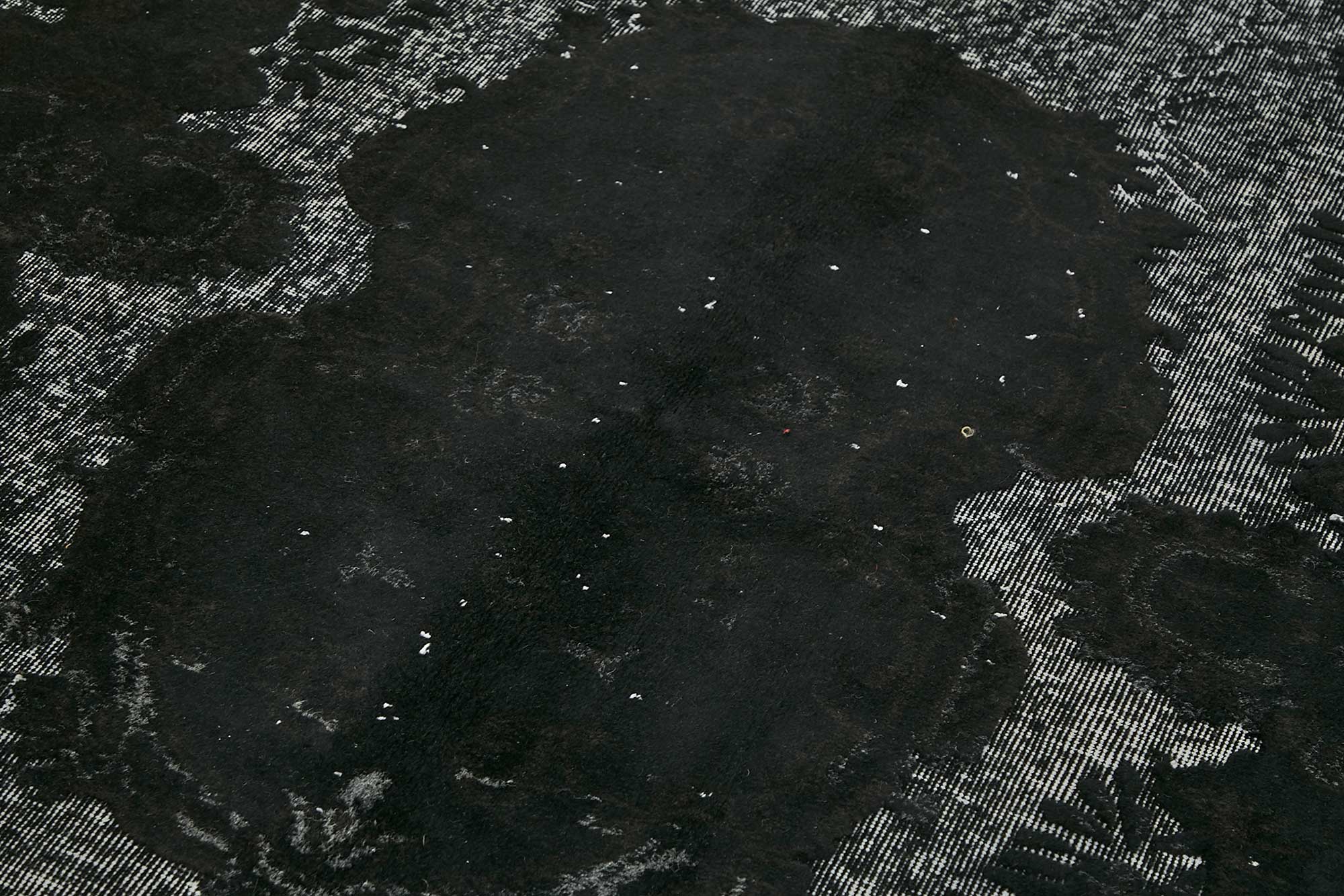 5x9 Black Over-dyed Rug - 49345