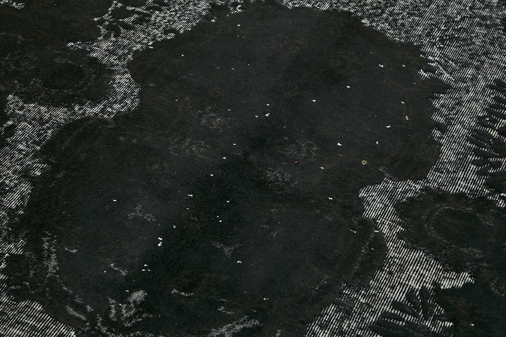 5x9 Black Over-dyed Rug - 49345