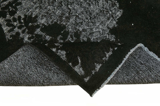 5x9 Black Over-dyed Rug - 49345