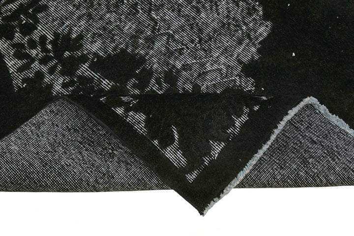 5x9 Black Over-dyed Rug - 49345
