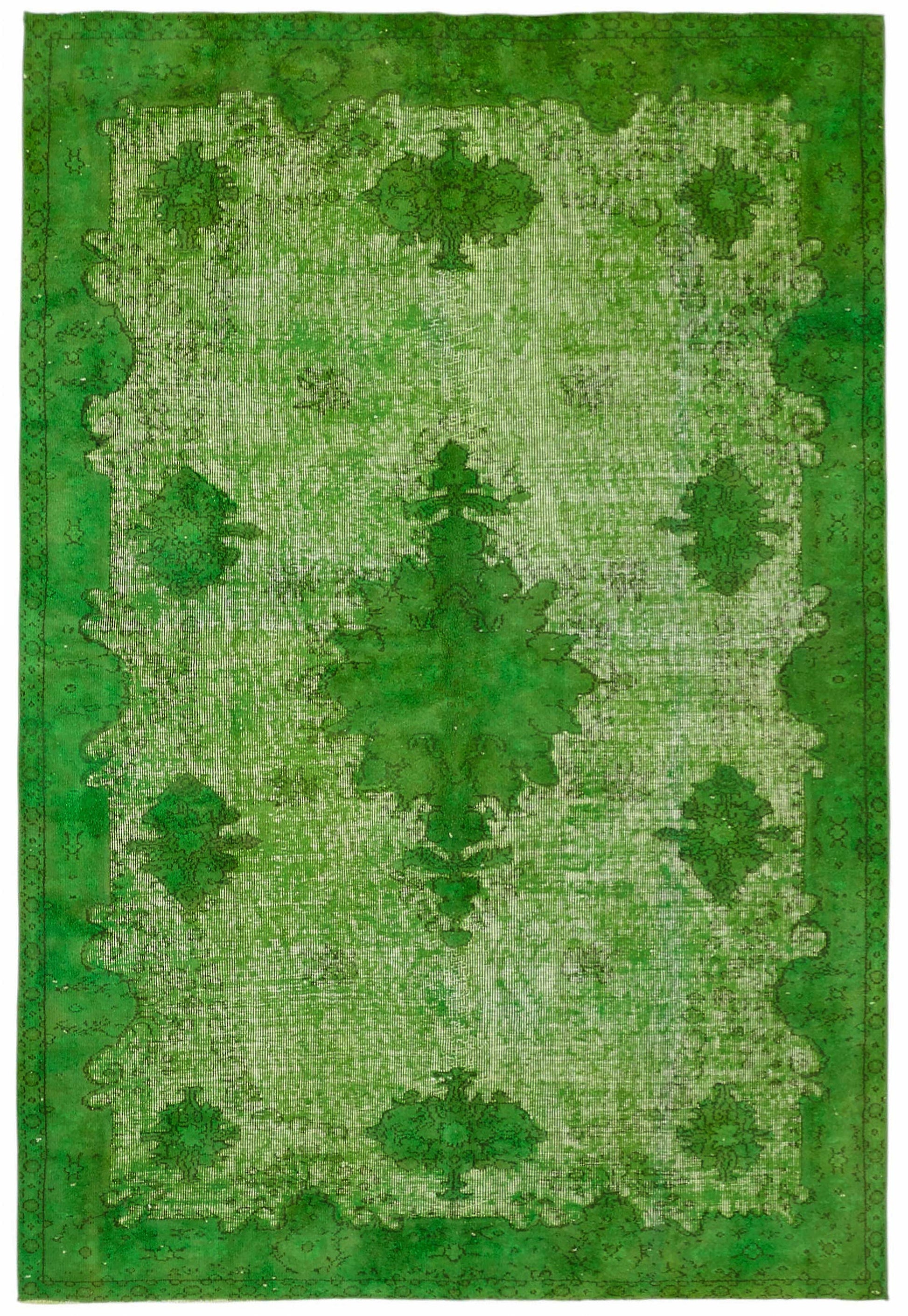 6x9 Green Over-dyed Rug - 49347