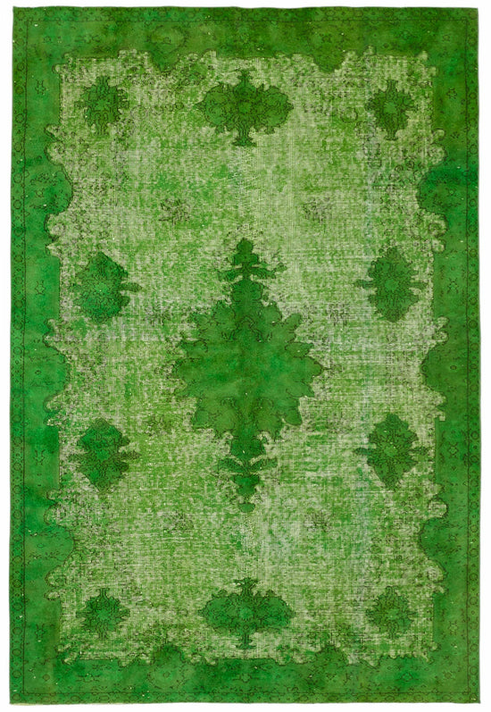 6x9 Green Over-dyed Rug - 49347