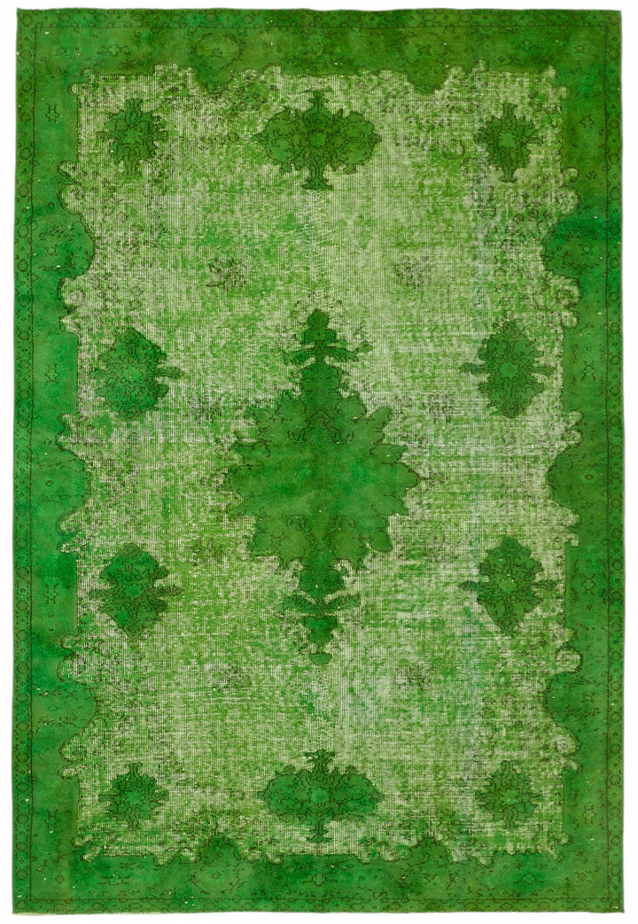 6x9 Green Over-dyed Rug - 49347