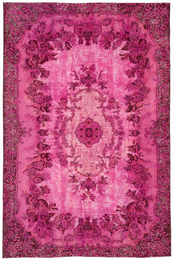 6x10 Pink Over-dyed Rug - 49348