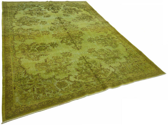 7x10 Green Over-dyed Rug - 49351