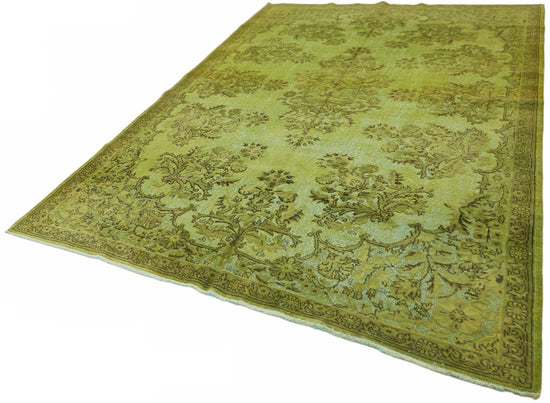 7x10 Green Over-dyed Rug - 49351