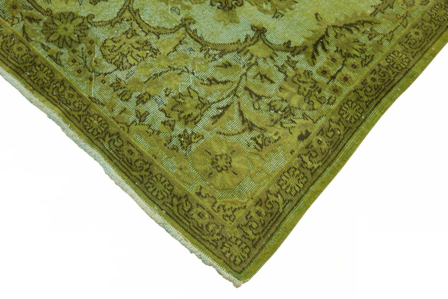 7x10 Green Over-dyed Rug - 49351