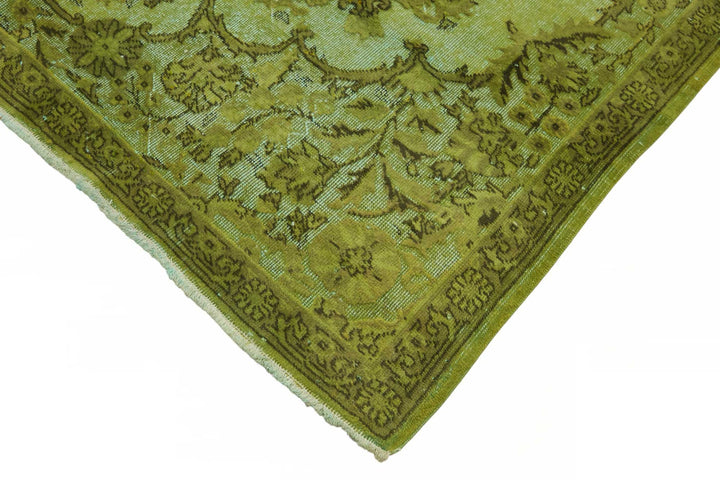 7x10 Green Over-dyed Rug - 49351