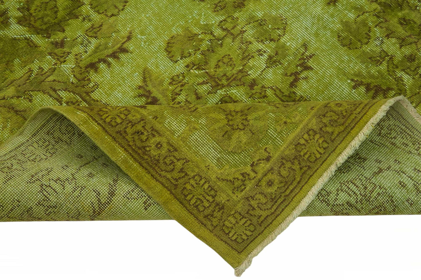 7x10 Green Over-dyed Rug - 49351
