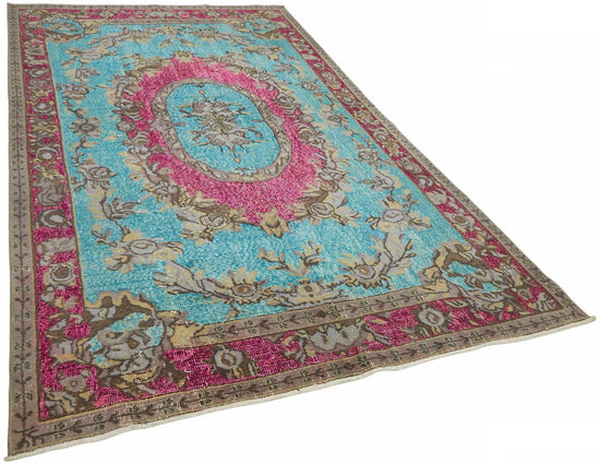 6x10 Multicolor Over-dyed Rug - 49353