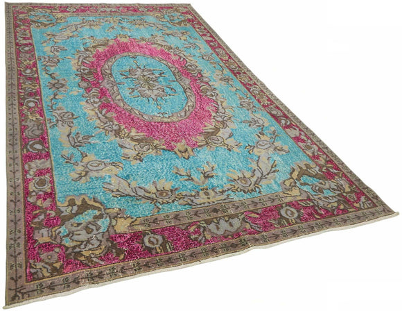 6x10 Multicolor Over-dyed Rug - 49353