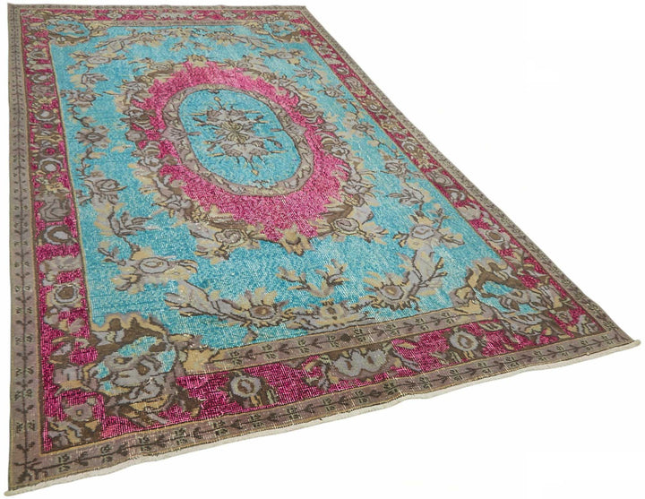 6x10 Multicolor Over-dyed Rug - 49353
