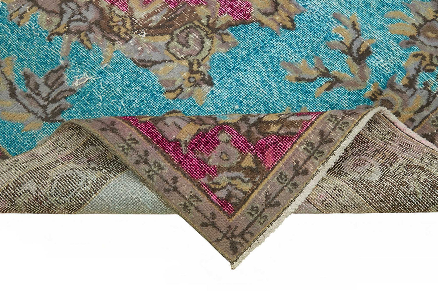 6x10 Multicolor Over-dyed Rug - 49353