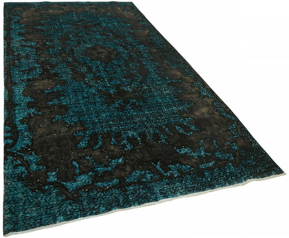 5x11 Black Over-dyed Rug - 49356
