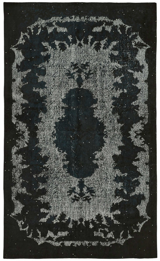 5x9 Black Over-dyed Rug - 49358