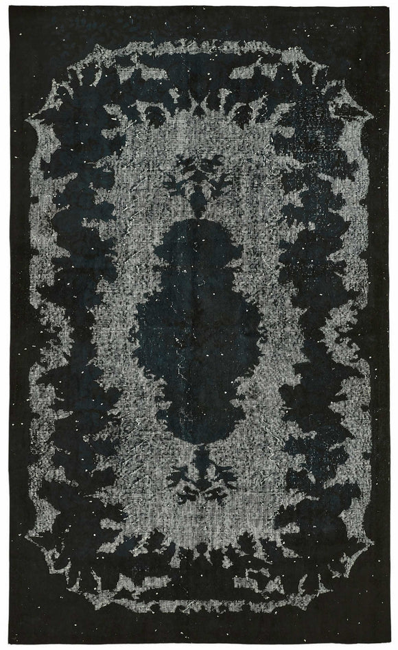 5x9 Black Over-dyed Rug - 49358