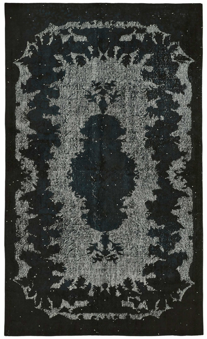 5x9 Black Over-dyed Rug - 49358