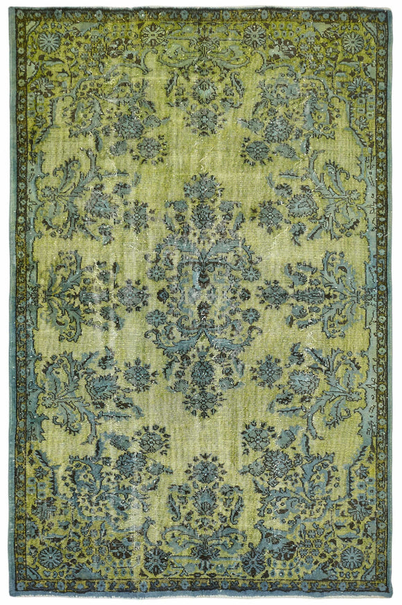 6x9 Yellow Over-dyed Rug - 49361