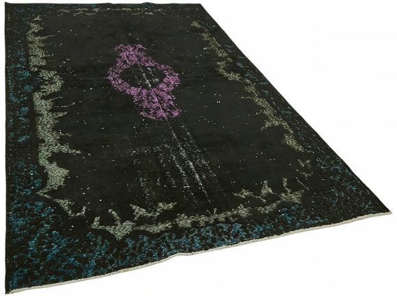 6x9 Black Over-dyed Rug - 49362