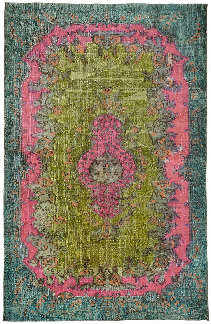 6x9 Multicolor Over-dyed Rug - 49363