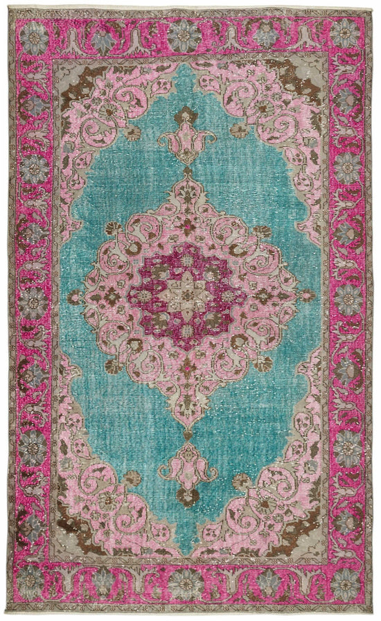 6x10 Multicolor Over-dyed Rug - 49369