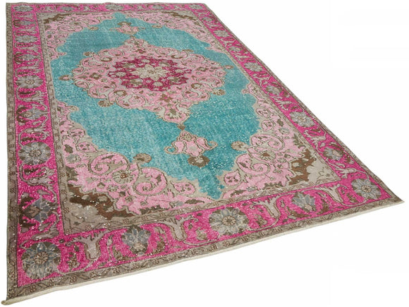 6x10 Multicolor Over-dyed Rug - 49369