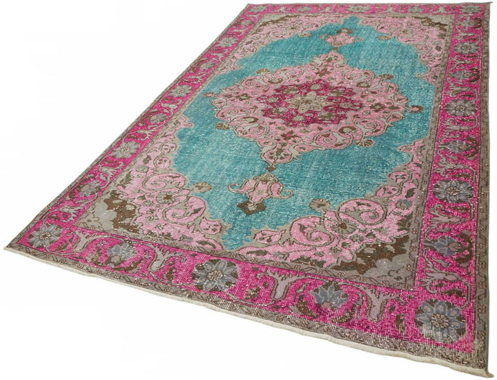 6x10 Multicolor Over-dyed Rug - 49369
