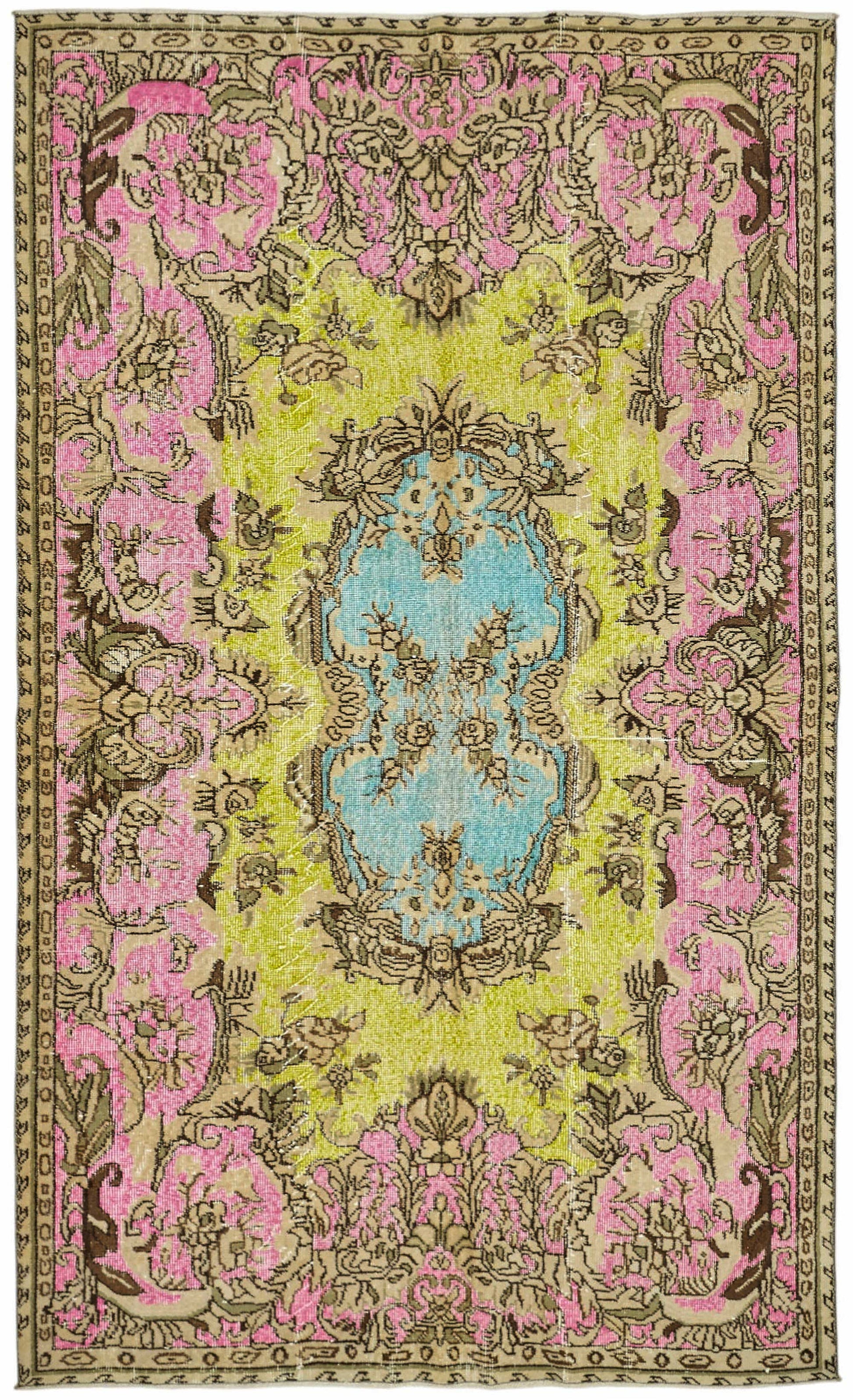 6x9 Multicolor Overdyed Rug - 49370