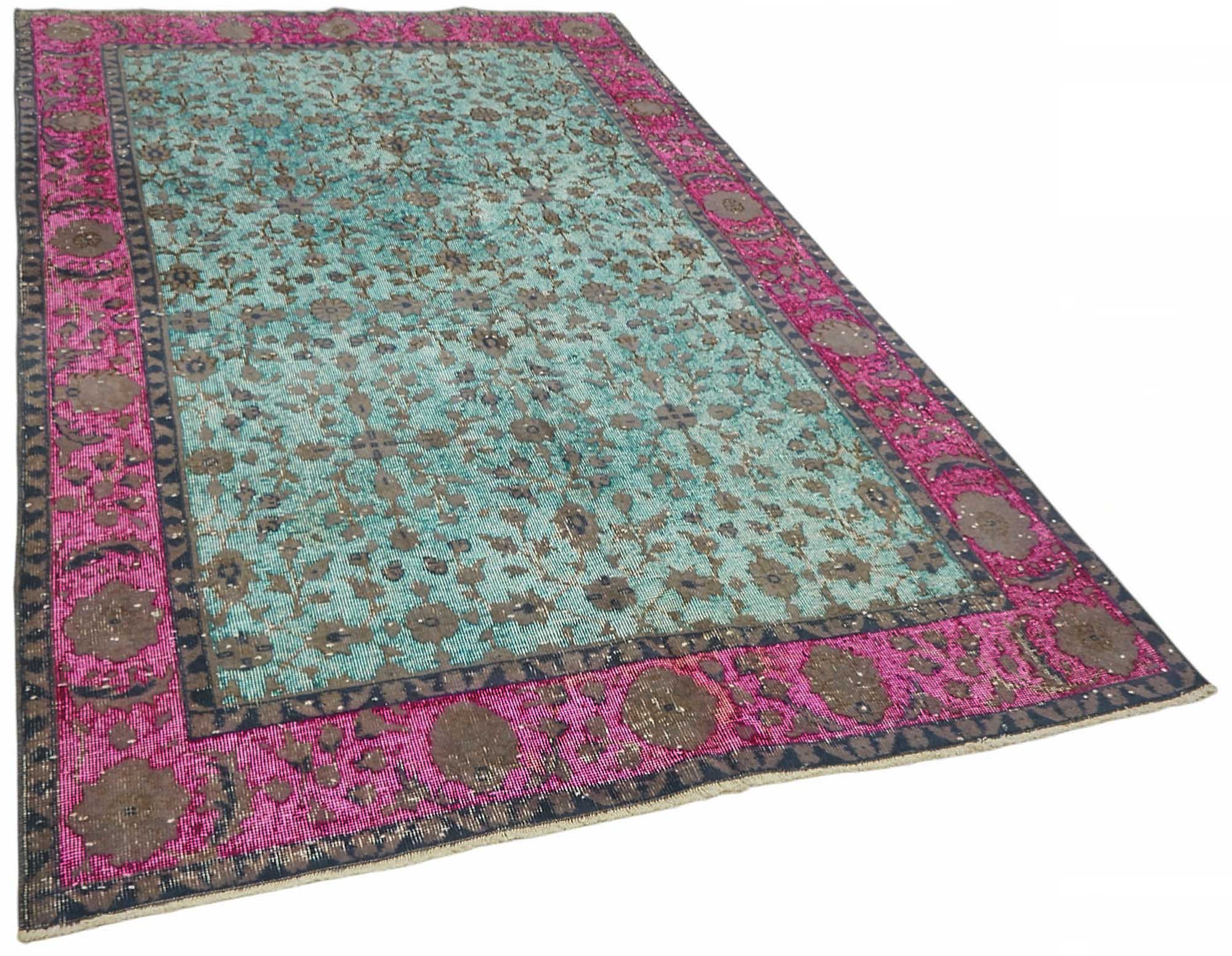 5x8 Multicolor Over-dyed Rug - 49371