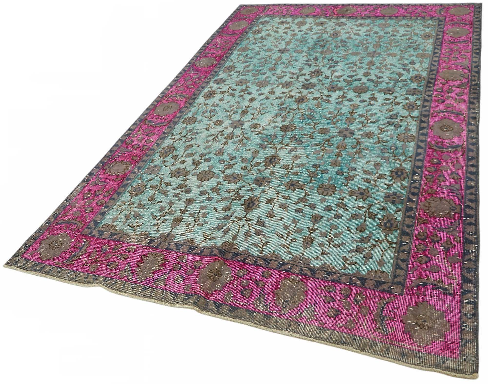 5x8 Multicolor Over-dyed Rug - 49371
