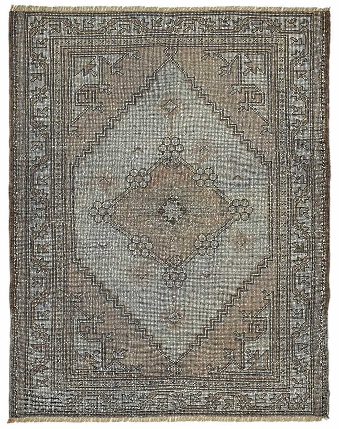 3x4 Grey Vintage Anatolian Rug - 49374